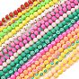 Handmade Polymer Clay Beads Strand, Round with Fruits