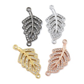 Стойка покрытие латунь микропаве прозрачный кубический цирконий полые листовые соединители подвески, долговечный, без свинца и без кадмия