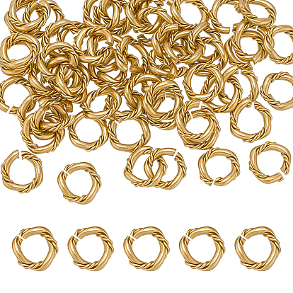 60 шт. Латунные открытые прыжковые кольца, твист кольцо