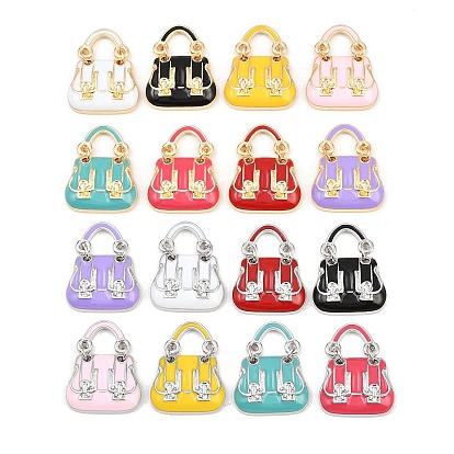 Подвески из эмали и сплава, стойки покрытие, прелести мешков, без кадмия, без никеля и без свинца, золотые / платиновые