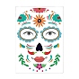 Halloween Theme Removable Temporary Water Proof Face Tattoos Paper Stickers, Human Head
