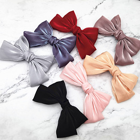 Sparkling Oversized Bow Hair Clip for Women - Elegant and Versatile Headwear Accessory
