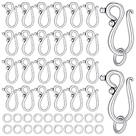 100шт. застежки-крючки в тибетском стиле, без свинца и без кадмия