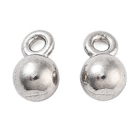 304 Stainless Steel Charms, Round Charms