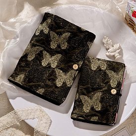 Cloth Loose-leaf Notebook, Butterfly Pattern Journal, Hand Account Release Paper, for School Office Supplies