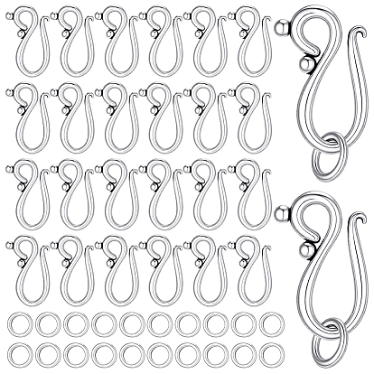 100шт. застежки-крючки в тибетском стиле, без свинца и без кадмия