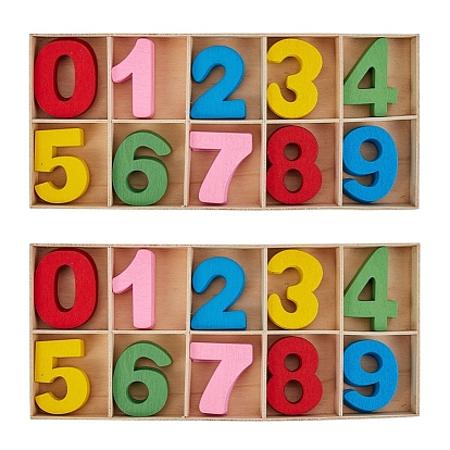 Строительные блоки креативные номера, деревянные обучающие игрушки, в том числе номер 0~9
