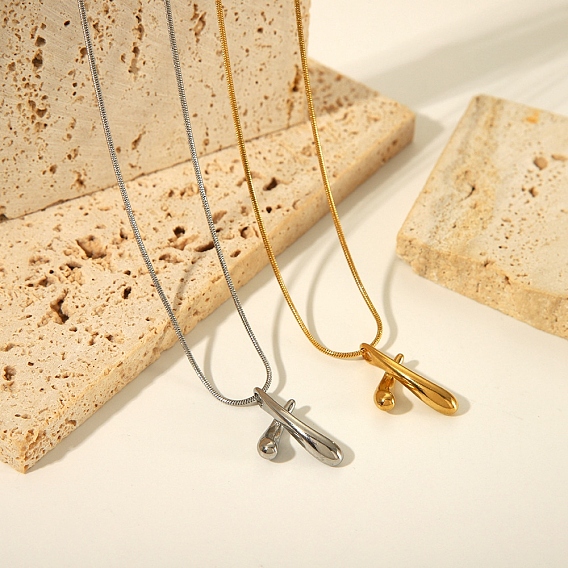 Ожерелья из нержавеющей стали с подвеской x для женщин