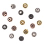 Rack Plating Brass Cubic Zirconia Beads, Long-Lasting Plated, Round