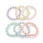 Transparent Acrylic Beads Stretch Bracelet for Kids, Bead in Bead, Round
