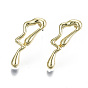 Alloy Stud Earrings, with Steel Pins, Cadmium Free & Nickel Free & Lead Free