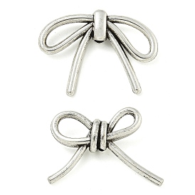 Perles en alliage de style tibétain plaquées sur support, bowknot