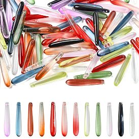 100 кулоны лэмпворк ручной работы, длинная слеза, подвески ручной работы в технике лэмпворк своими руками, подвески в форме капли