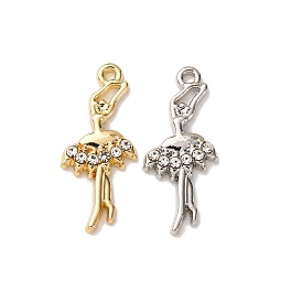 Сплава с стразами подвески, танцор