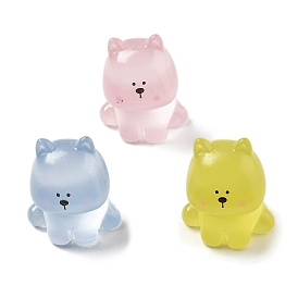 Милые украшения для маленьких собак из светящейся смолы, светится в темноте, микроландшафтное оформление