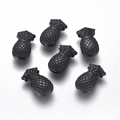 Ion Plating(IP) 304 Stainless Steel Beads, Pineapple
