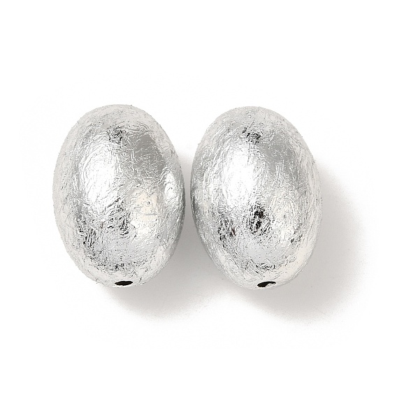 УФ-покрытие ccb пластиковые бусины, текстура, овальные