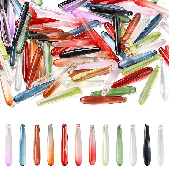 100 кулоны лэмпворк ручной работы, длинная слеза, подвески ручной работы в технике лэмпворк своими руками, подвески в форме капли