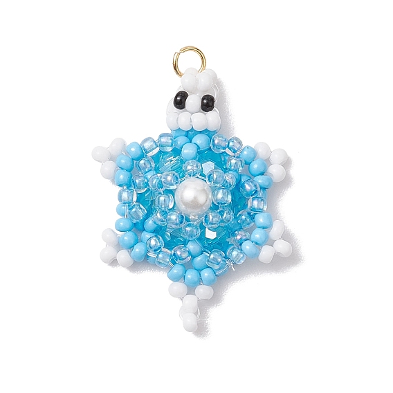 Стеклянные подвески из бисера, с целью перехода в кольце, очарование морской черепахи