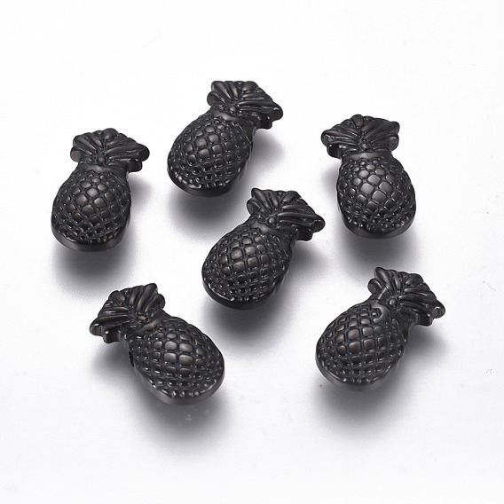 Ion Plating(IP) 304 Stainless Steel Beads, Pineapple