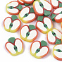 Handmade Polymer Clay Cabochons, Apple