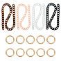 Acrylic Chain Short Thick Shoulder Strap, Zinc Alloy Key Clasps