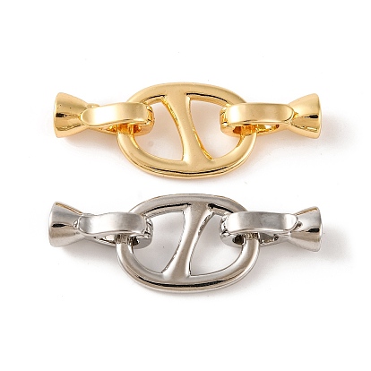 Латунь раз по сравнению с застежками, без кадмия, без никеля и без свинца, овальные