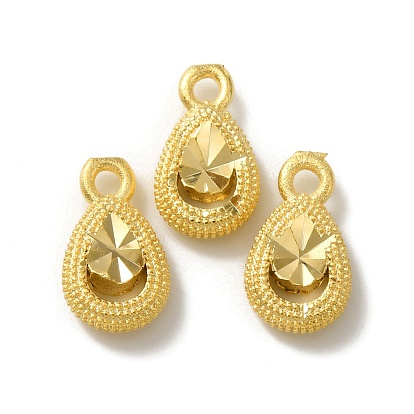 Brass Charms, Cadmium Free & Lead Free, Teardrop Charm
