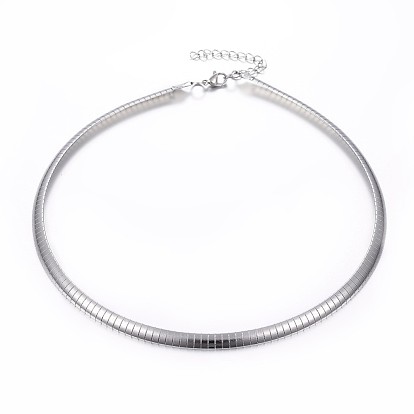 304 Stainless Steel Chain Necklaces, with Lobster Claw Clasps
