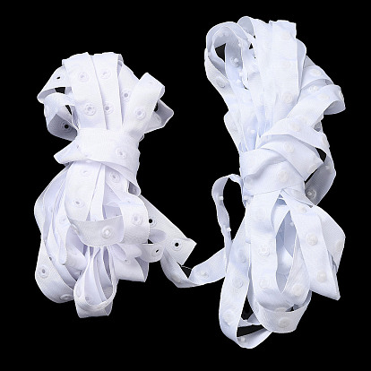 Druckknopfband zum Nähen aus Polyester, Ersatz für Kunststoffknöpfe, für Baby Dessous Schritt Nähen, tanzendes Kleid