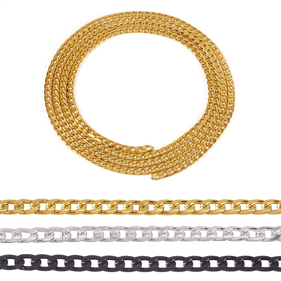 6m 3 цвета окисленный алюминий витые цепи, бордюрные цепи, цепи с алмазной огранкой, несварные, без свинца и без никеля 