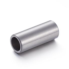 304 fermoirs magnétiques en acier inoxydable avec extrémités à coller, colonne, 17x7mm, Trou: 5mm