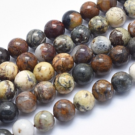 Natural Pietersite Beads Strands, Round