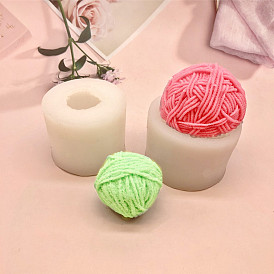 DIY Yarn Ball Candle Silicone Molds, for Scented Candle Makings