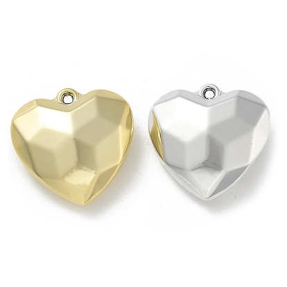 Покрытие акриловые подвески, с петлей, граненые, сердце