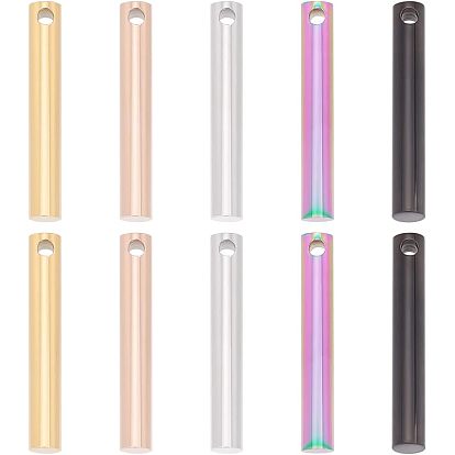 10 шт. 5 цвета 304 подвески из нержавеющей стали, колонка