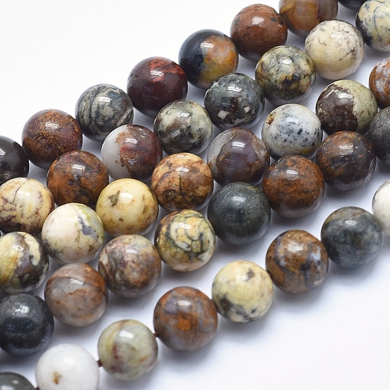 Natural Pietersite Beads Strands, Round