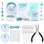 DIY Earring Making Kit, Including Acrylic Beads, Glass Beads, Stainless Steel Jump Rings, Flat Head Pins, Charms, Beads, Earring Hook, End Chain, Lobster Claw Clasps