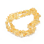 Natural Citrine Beads Strands, Dyed & Heated, Grade A, Chip