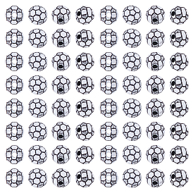 150 шт. Акриловые бусины в стиле ремесел, футбол