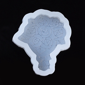 Food Grade Silicone Molds, Fondant Molds, Baking Molds, Chocolate, Candy, Biscuits, UV Resin & Epoxy Resin Jewelry Making, Bunch of Rose