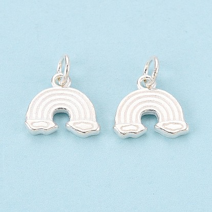 925 радужные подвески из стерлингового серебра, с кольцами для прыжков и кольцами для прыжков