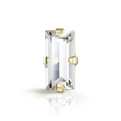 Пришивные чашки preciosa® maxima crystal, многожильных ссылки, чешский хрусталь, с настройками латуни, 719 39 095 багет