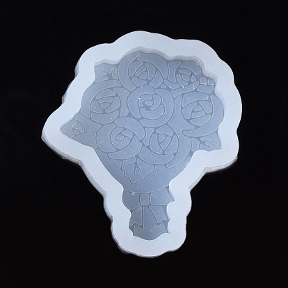 Food Grade Silicone Molds, Fondant Molds, Baking Molds, Chocolate, Candy, Biscuits, UV Resin & Epoxy Resin Jewelry Making, Bunch of Rose