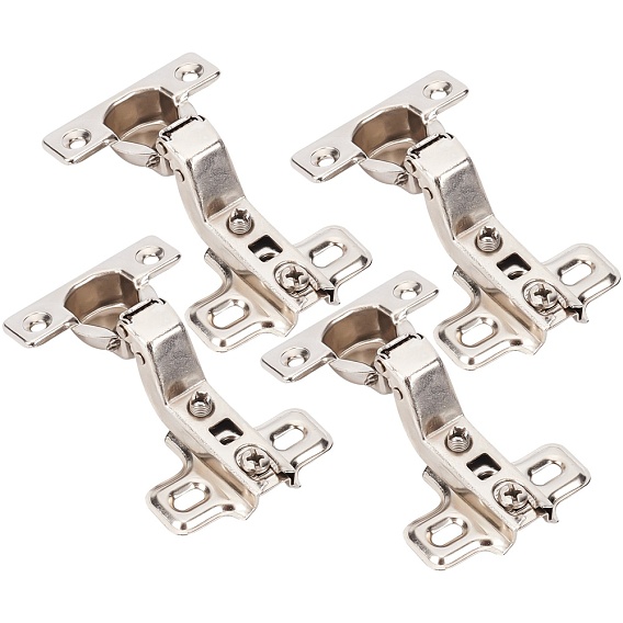 4Pcs Iron Hinge, Wardrobe Door Accessories