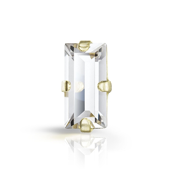 Пришивные чашки preciosa® maxima crystal, многожильных ссылки, чешский хрусталь, с настройками латуни, 719 39 095 багет