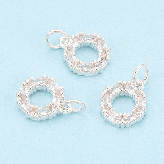 Сверкающие 925 подвески из стерлингового серебра с микропаве из кубического циркония в форме круга, серебряные, с печатью 925