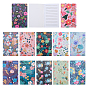 36шт. 12 стильный набор прямоугольных блокнотов, с внутренней страницей, цветочным узором