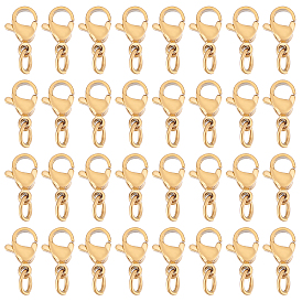 304 нержавеющая сталь застежка когтя омара, с целью перехода в кольце