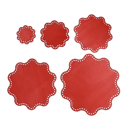 Дно корзины из хлопкового дерева, основание корзины с отверстиями, аксессуары для вязания, цветок